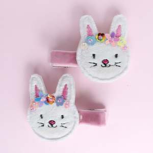 Tea Party Bunny Hair Clips