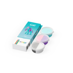 New: HEY CLAY, RAINBOW UNICORN, RAINY, 3 CANS, 5 COLOUR