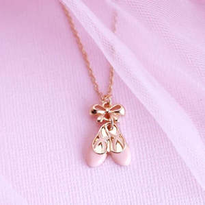 New: Ballet Slippers Necklace