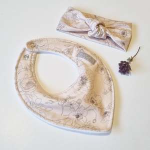 bib: Giftset - Top Knot Headband with matching bib