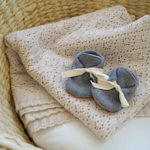 Autumn Winter 21: Organic Rib Booties - Steel