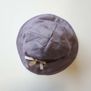 Spring Summer 21 22: Linen Sunhat - Orchid