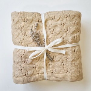 Autumn Winter 22: Nooks Merino Wool Baby Blanket - Caramel Latte