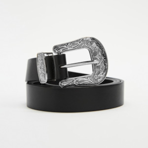 Sol Sana Western Belt - Black/Silver