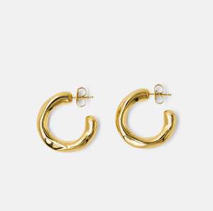 Jewellery: Brie Leon Veda Hoop GOLD