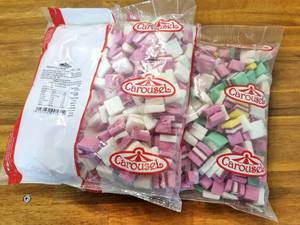 Carousel: Raspberry Allsorts Offcuts – 1kg