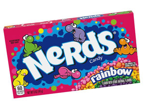 Boiled/Hard Candy: Nerds Theatre Box – Rainbow Mix 141gm Box