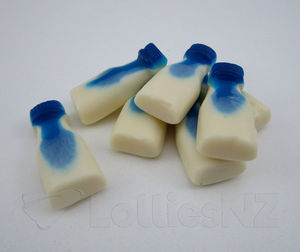 Blue Top Milk Bottles