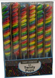 Rainbow Twist Pop 85g - Lollies Online