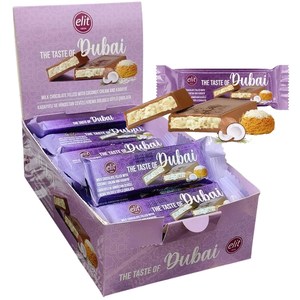 Elit Dubai Coconut Chocolate 24x 30g Bars - Short Date (Best Before 03 August 20&hellip;
