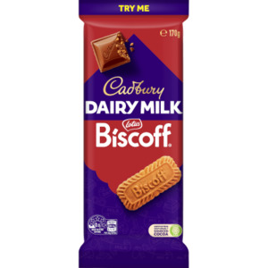 Cadbury Biscoff Chocolate Block 170g - Lollies Online