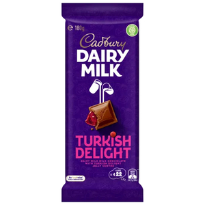 Cadbury Turkish Delight Chocolate Block 180g - Lollies Online