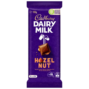 Products: Cadbury Hazelnut Chocolate Block 180g - Lollies Online