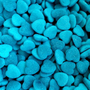 Blue Raspberry Hearts
