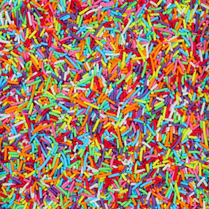 Single Colour Lollies: Sprinkles
