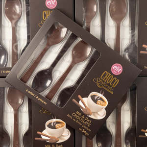 Elit Milk & Dark Chocolate Spoons (6 Spoons)
