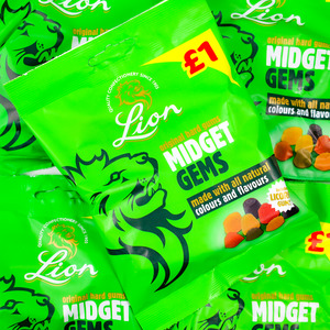 Gummy Lollies: Midget Gems (Lion)