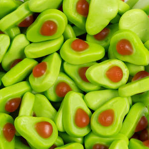 Gummy Lollies: Avocados