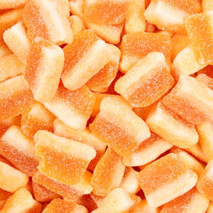 Gummy Lollies: Sour Peach Slices