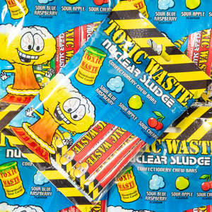 Sour Smart Collection: Toxic Waste Nuclear Sludge Mini Chew Bar Bag