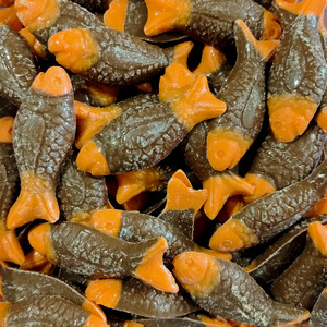 Orange: Orange Choc Fish (Mayceys)