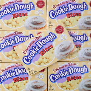 Spicy Cinnamon: Cinnamon Bun Cookie Dough Bites Theatre Box