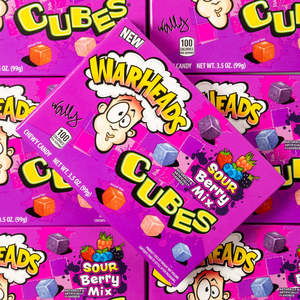 Warheads Sour Berry Cubes Theatre Box