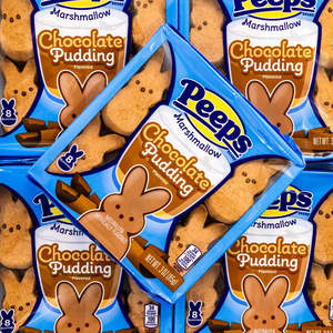 Marshmallow And Fondant: Peeps Marshmallow Bunnies Chocolate Pudding 8 Pack