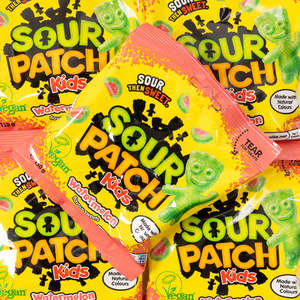 Gummy Lollies: Sour Patch Kids Peg Bag Watermelon 130g