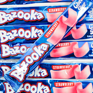 Novelty Lollies: Bazooka Chew Bars 14g