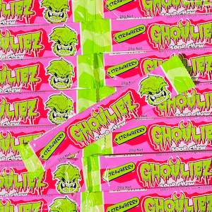 Extras: Ghouliez Sour Strawberry Chew Bar 28g