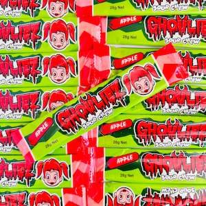 Extras: Ghouliez Sour Apple Chew Bar 28g