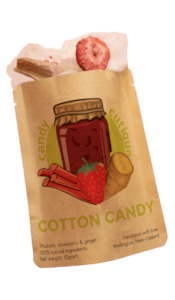 DATED Strawberry, Rhubarb & Ginger Candy Floss