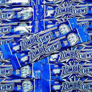 Zombie Chews- Sour Blue Raspberry 28g