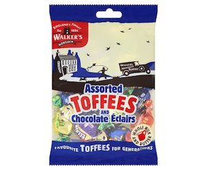 Soft Sweets: Walkers Assorted Toffees and Chocolate Eclairs