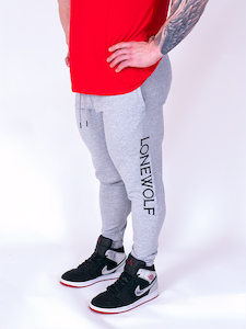 Mens Grey Track Pants - LONEWOLF APPAREL