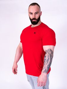 Products: Mens Red Bamboo Tee - LONEWOLF APPAREL