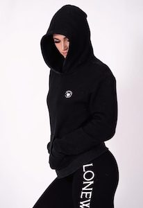 Women's Black Hoodie - LONEWOLF APPAREL