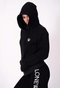 Products: Women's Black Hoodie - LONEWOLF APPAREL