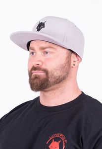 Products: Snapback Hat - Grey - LONEWOLF APPAREL