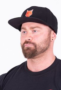 Products: Snapback Hat - Black - LONEWOLF APPAREL