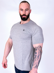 Mens Grey Bamboo Tee - LONEWOLF APPAREL