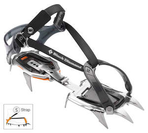 Climbing Gear For Oenz: Black Diamond Contact Strap Stainless Steel Crampons with ABS