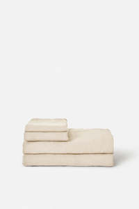 Citta: Chambray Linen Fitted Sheet | Oatmeal