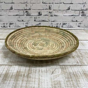 Gifts For Home: Le Panier | Shallow Basket with Green Rim