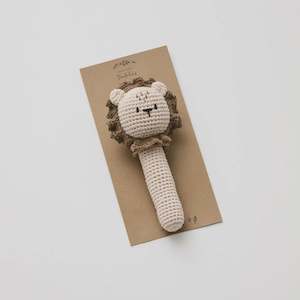 Over The Dandelions | Crochet Lion Rattle