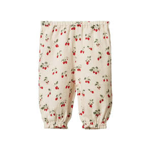 Kids Clothing: Nature Baby | Daphne Pants Muslin | Strawberry Blush