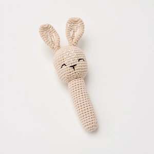 Over the Dandelions | Crochet Bunny Rattle