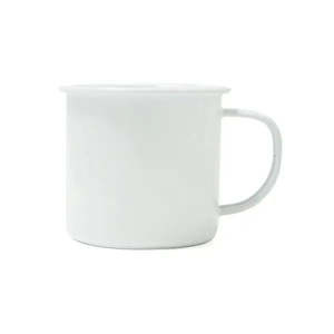 Dishy | White | Enamel Espresso Mug