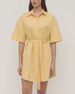 Assembly Label | Kaylee Poplin Short Sleeve Shirt Dress | Sol